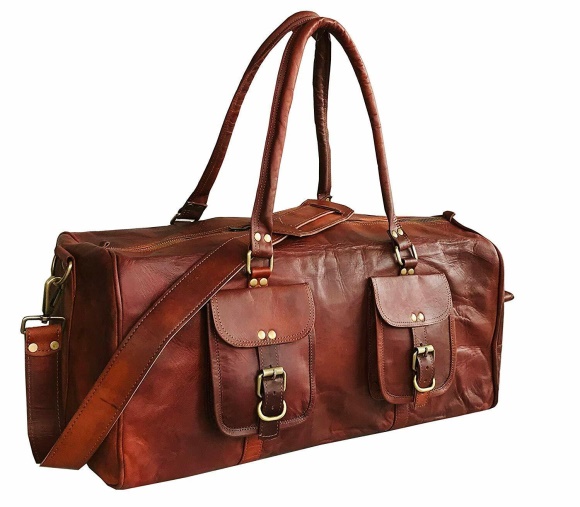 Bag Leather Travel Unisex Adult Duffel Overnight Duffle Luggage Gym Weekend Tote | eBay