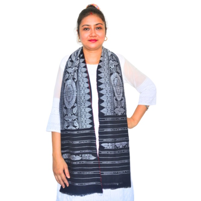 Buy Assam Gamosa Bodo,Boro Traditional Handwoven Ethnic Dress Aronai ...