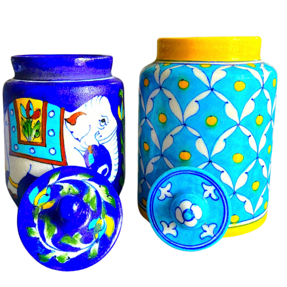 C:\Users\Microsoft\Desktop\mash venture\mash venture\Product Variety Details\Handcrafts Items\Heartful Catelog\Blue Pottery Products\HFC Blue Pottery Jars.png