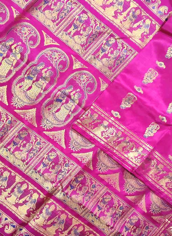 Get 20% Off on Pink Handloom Swarnachari Pure Silk Saree