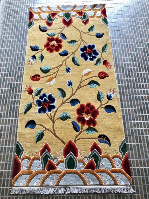 Hand knotted Tibetan Flower Traditional carpet ( 90 cm × 180 cm) | eBay