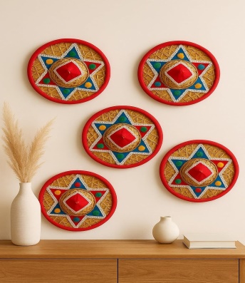 Handmade Bamboo Assamese fulam japi Hat | Traditional Wall Hanging for ...