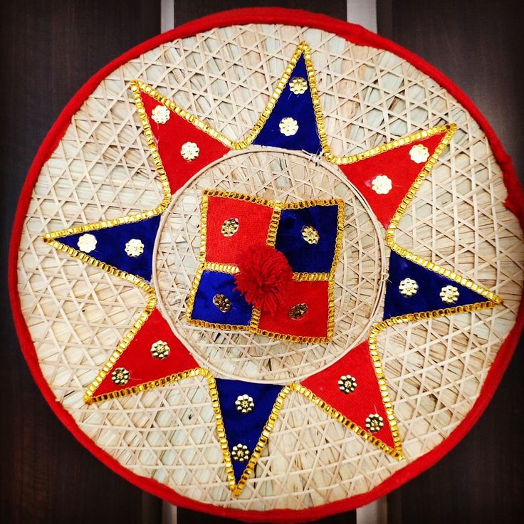 Jaapi - A Colorful Plate with Decorative Decorations | Assamese japi ...