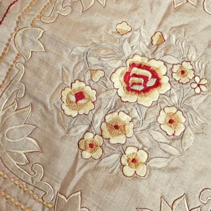 Muga Silk Handmade Embroidery Cushion Covers - Swayamshakti